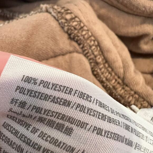 Abercrombie & Fitch Quilted Zip Up Bomber Jacket size Medium Tan Womens - Picture 9 of 9